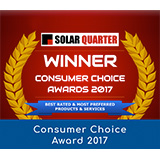 Solar Quarter Consumer Choice Awards 2017 logo