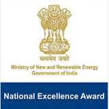 Government of India's Ministry of New and Renewable Energy National Excellence Award logo