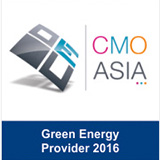 CMO Asia - Green Energy Provider 2016 award logo