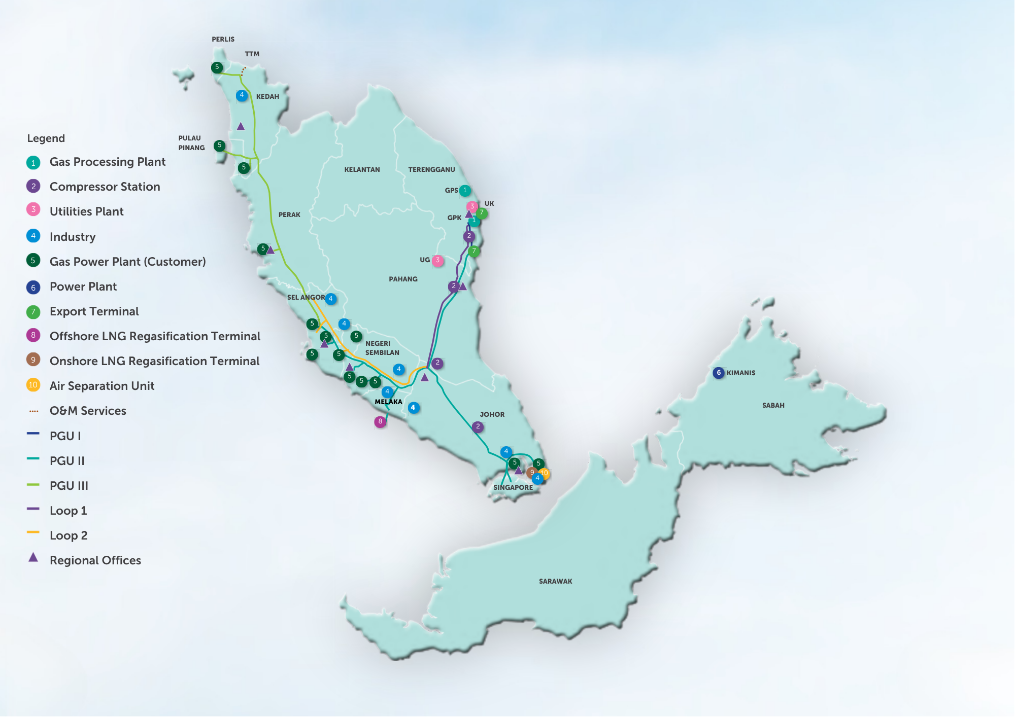 Where We Operate Map