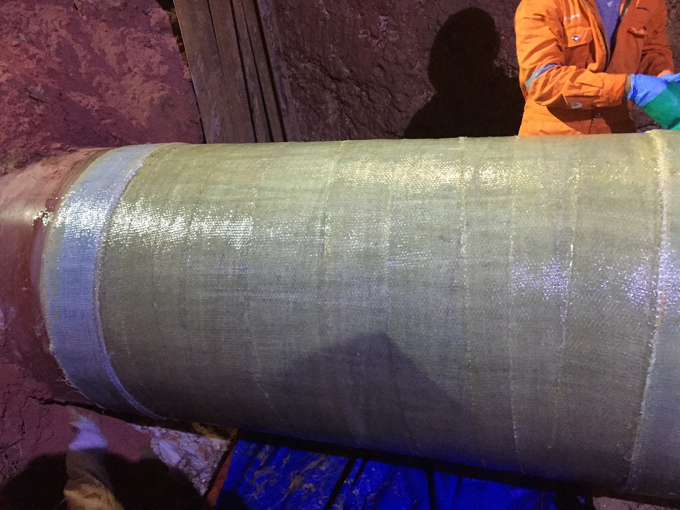 A stacked line chart from PETRONAS' Ultra Long-Range Acoustic Technology software