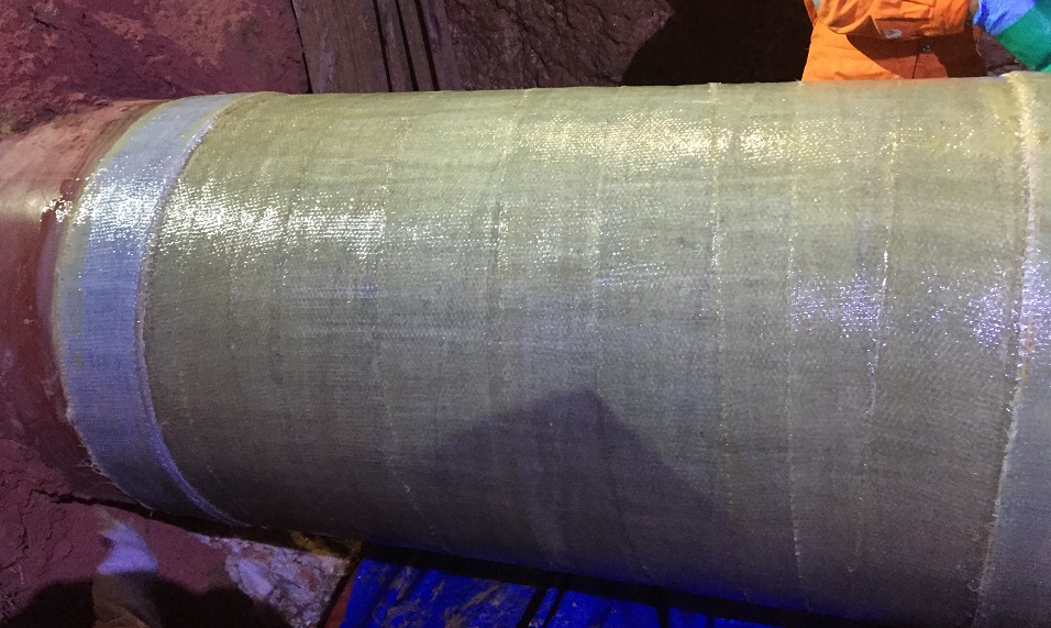 A stacked line chart from PETRONAS' Ultra Long-Range Acoustic Technology software