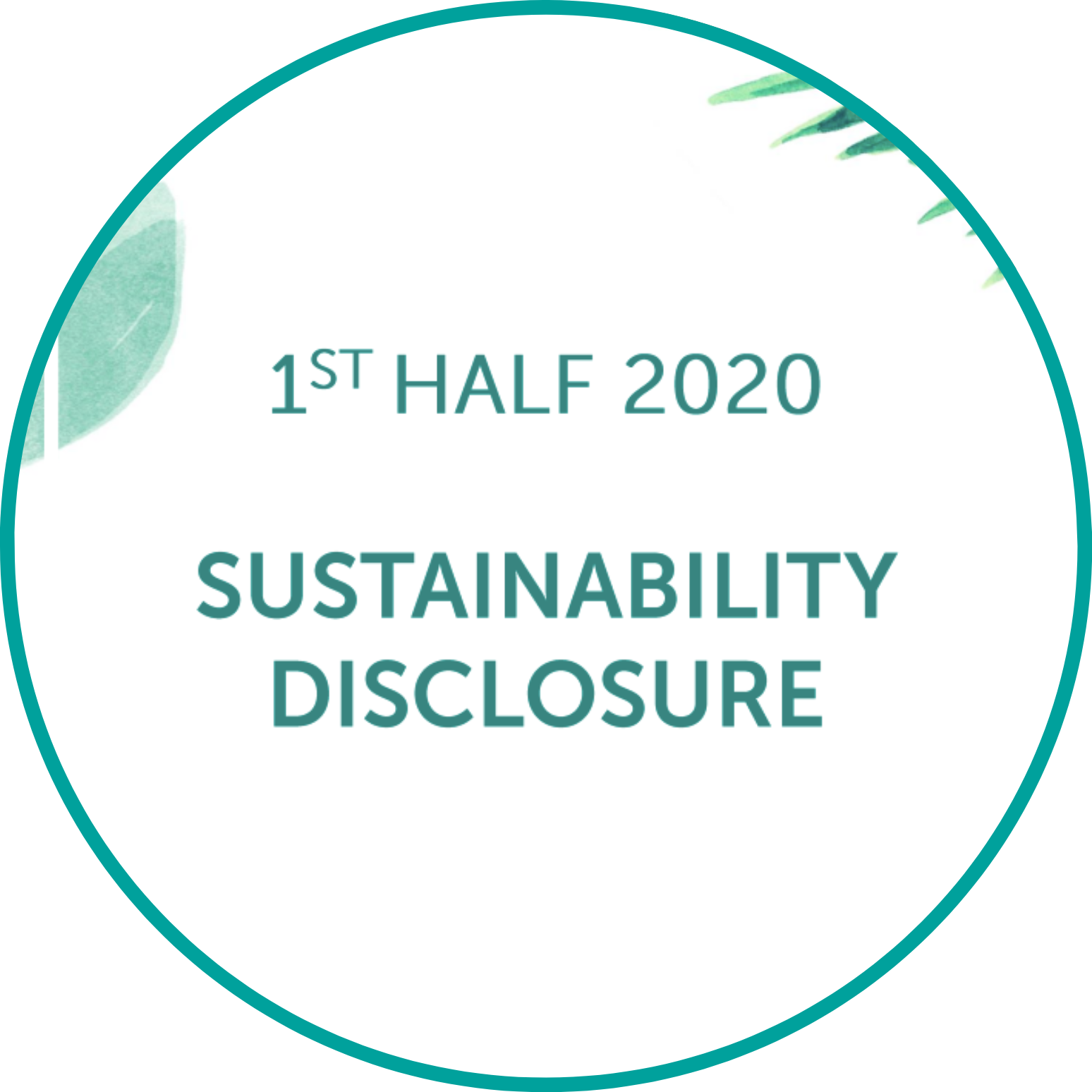 1st half 2020 sustainability disclosure