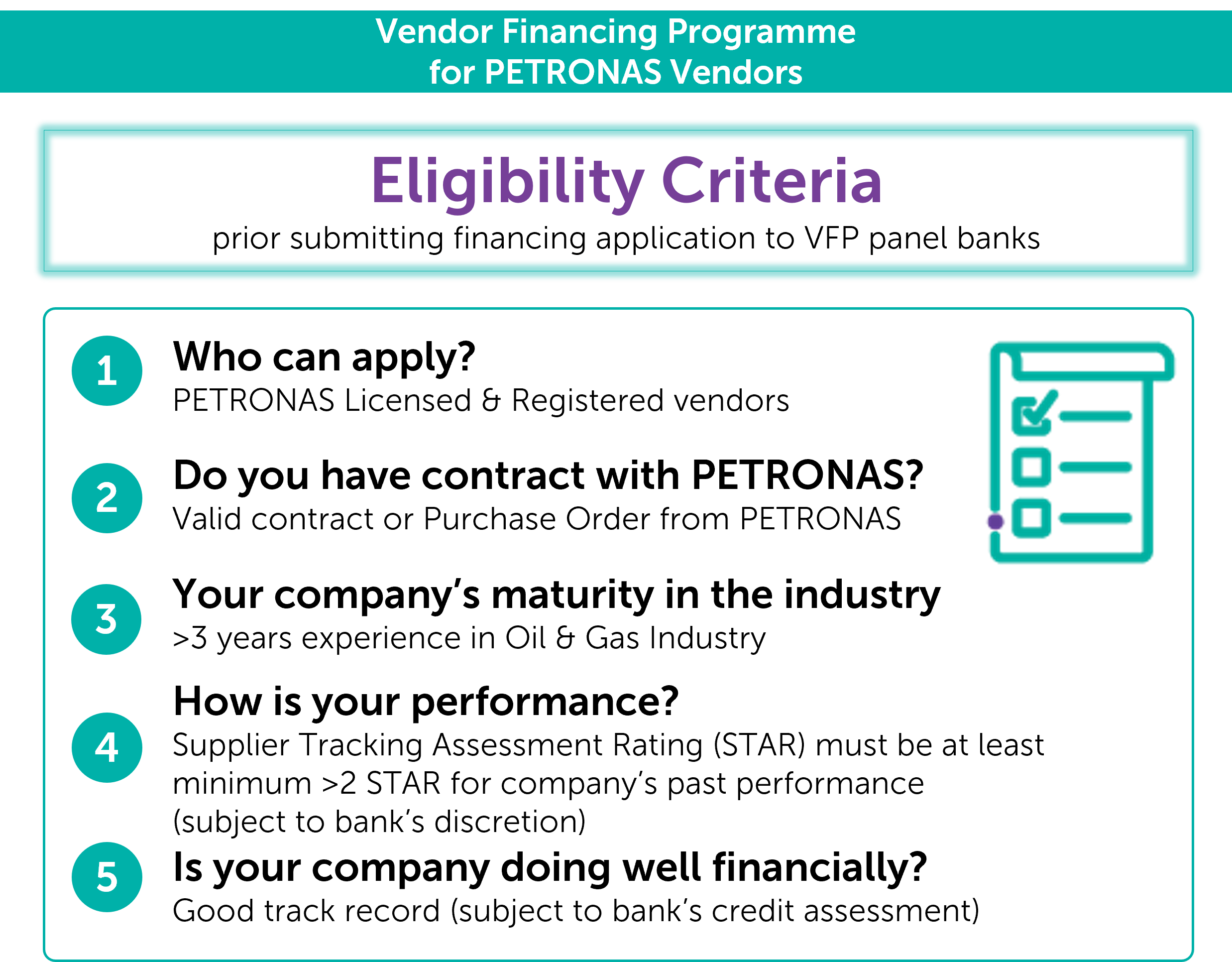 VFP Eligibility Criteria